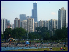 Views from North Ave Beach 08 - Sears Tower, Chicago's tallest building